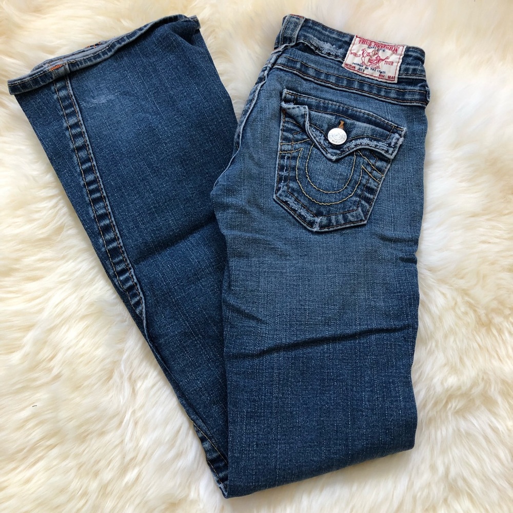 True Religion🔅Joey flare distressed denim